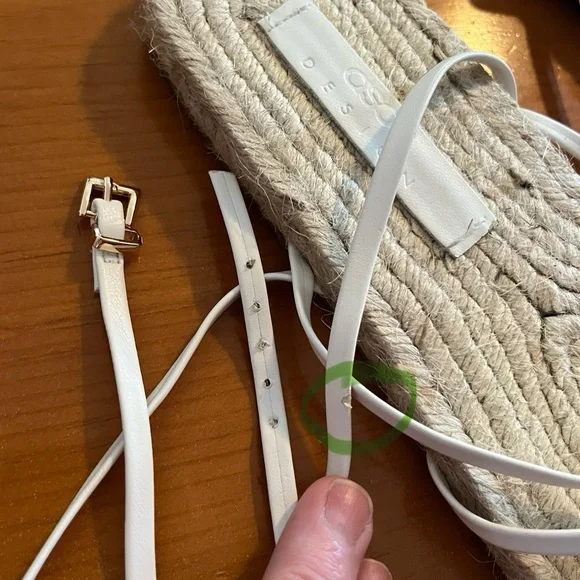 ASOS DESIGN Jamila toe loop espadrille , White, Women's US10 - Picture 10 of 10